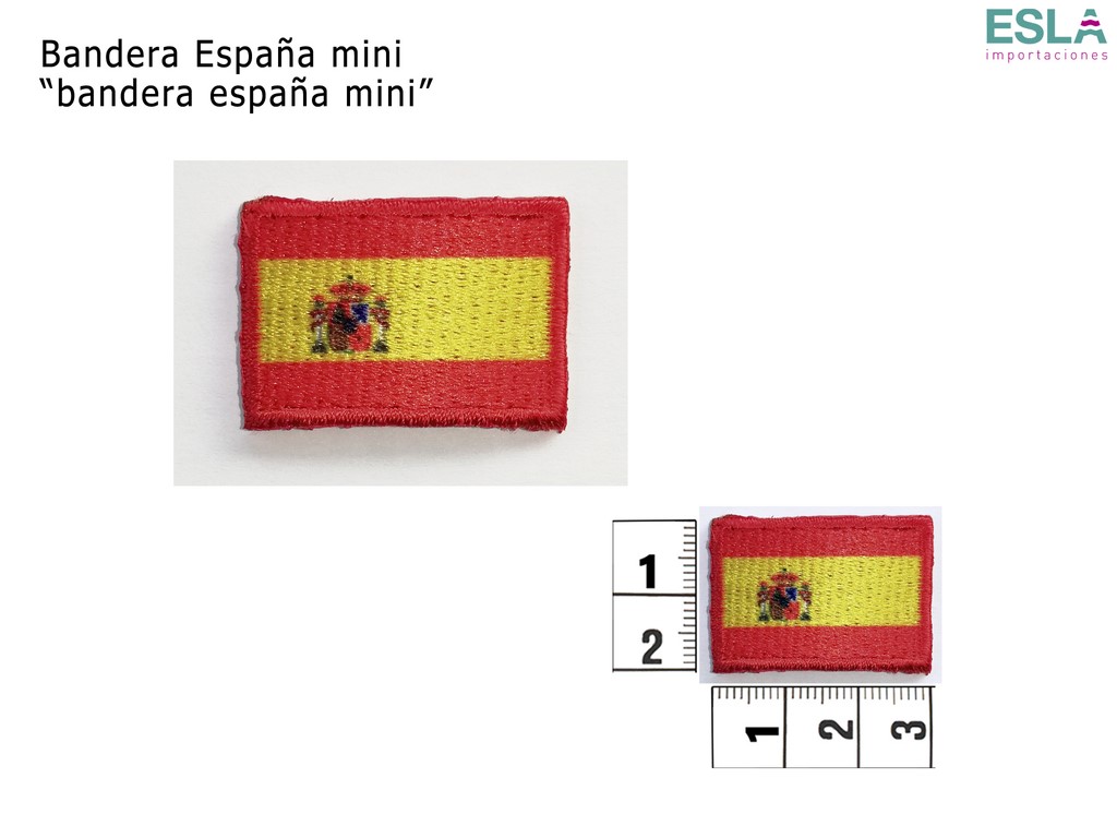 Parche de Tela Bordado con la Bandera de España Termo-Adhesivo