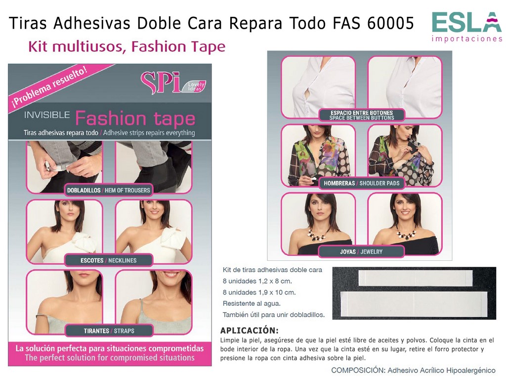 TIRA ADHESIVA DOBLE CARA INVISIBLE REPARA TODO FAS 60005