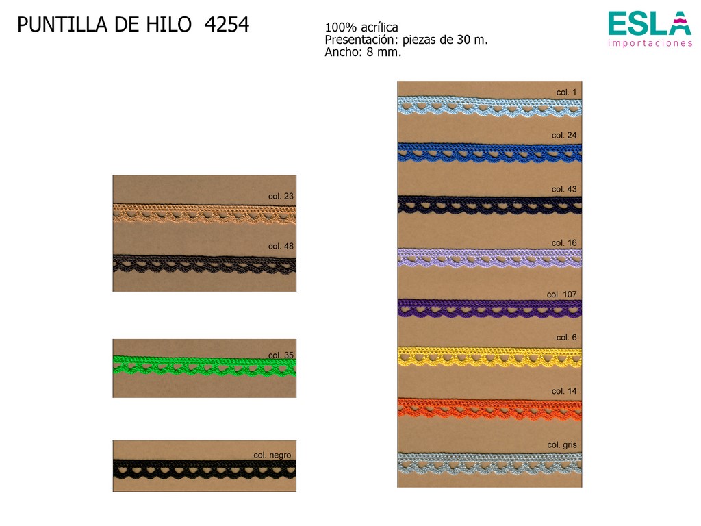 PUNTILLA HILO ACRILICA 4254