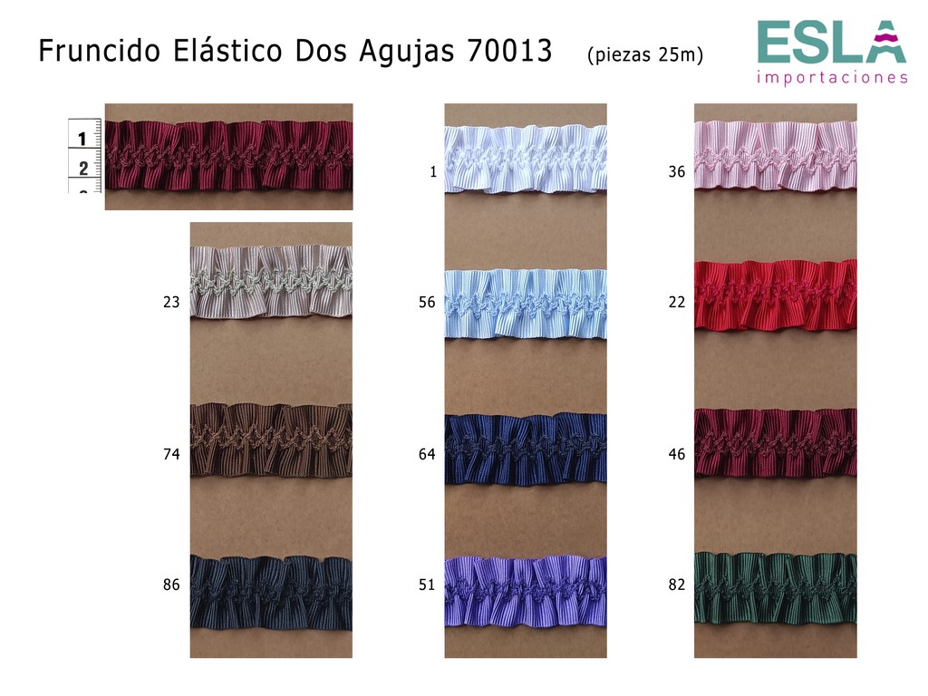 FRUNCIDO ELASTICO DOS AGUJAS 70013