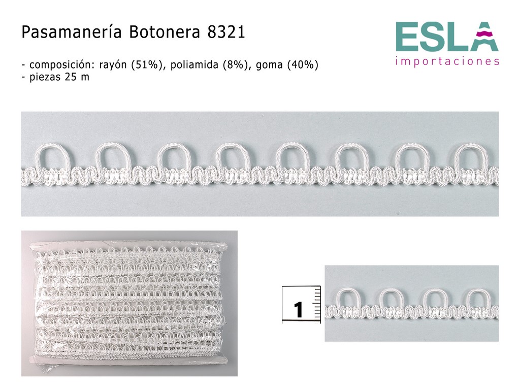 PASAMANERIA BOTONERA 8321