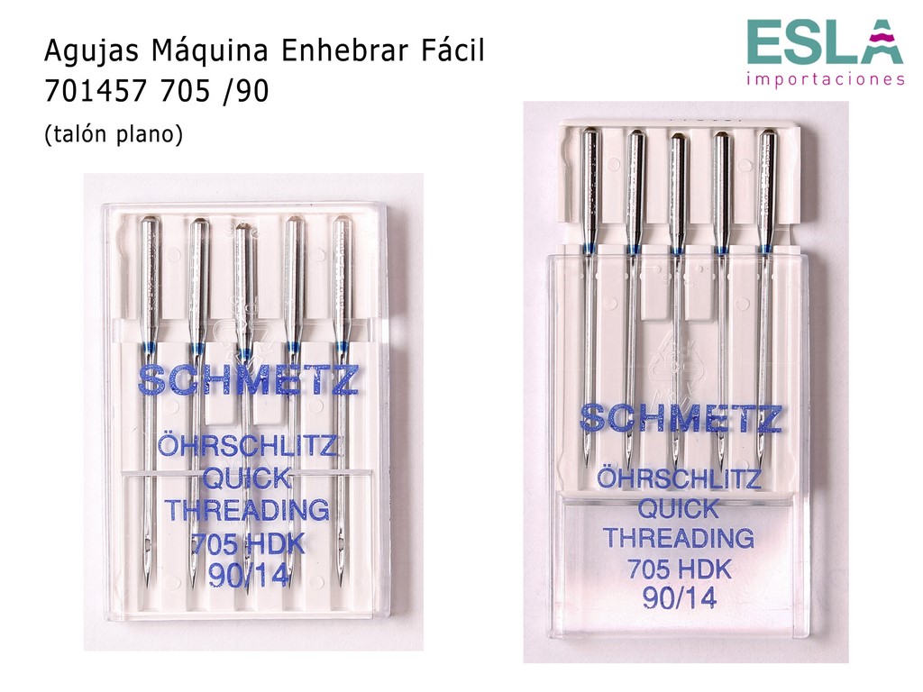 AGUJAS MAQUINA ENHEBRAR FACIL 701457-90 SCHMETZ