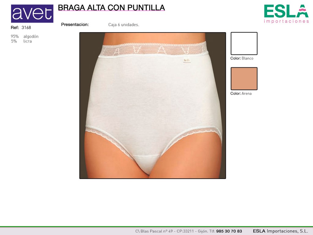 BRAGA 3168 CON PUNTILLA AVET