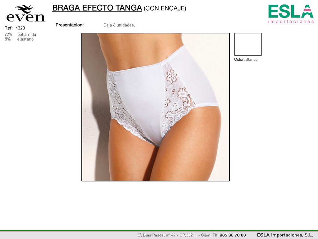 BRAGA 4320 EFECTO TANGA EVEN