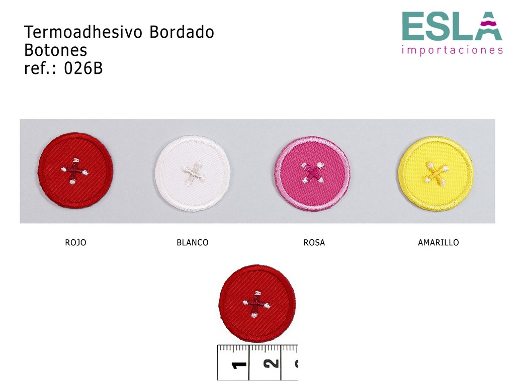 TERMOADHESIVO BORDADO BOTON 026B