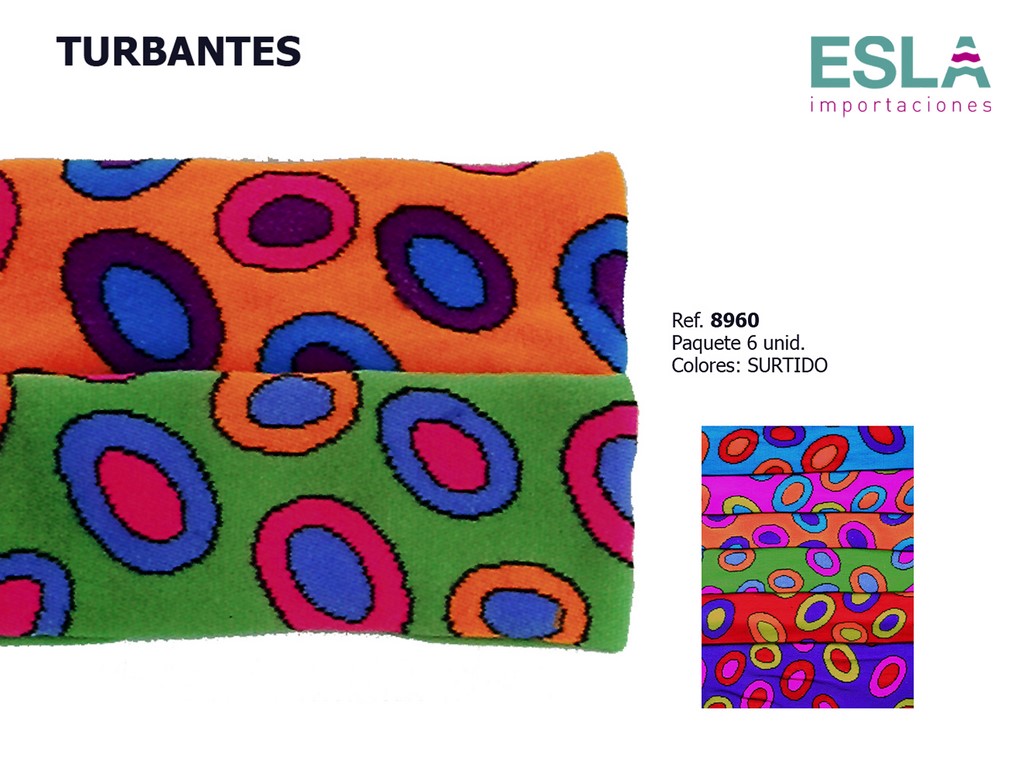 TURBANTE ESTAMPADO 8960