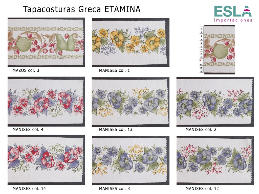 TAPACOSTURAS GRECA ETAMINA