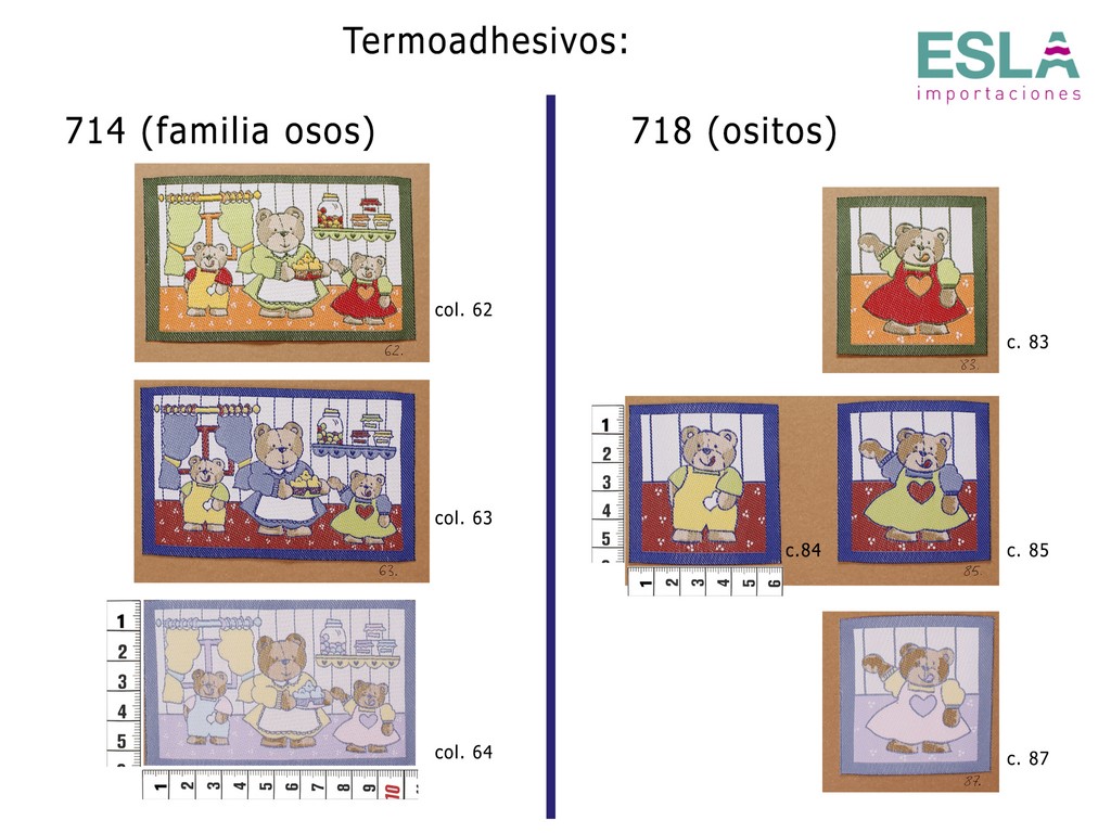 TERMOADHESIVO 714 y 718 OSOS