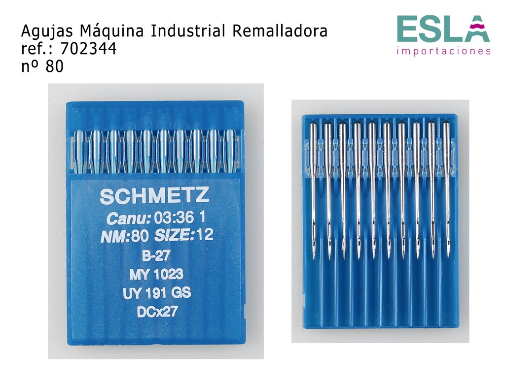 AGUJAS MAQUINA INDUSTRIAL REMALLADORA 702344 SCHMETZ