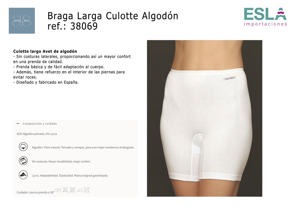 BRAGA LARGA CULOTTE 38069 AVET