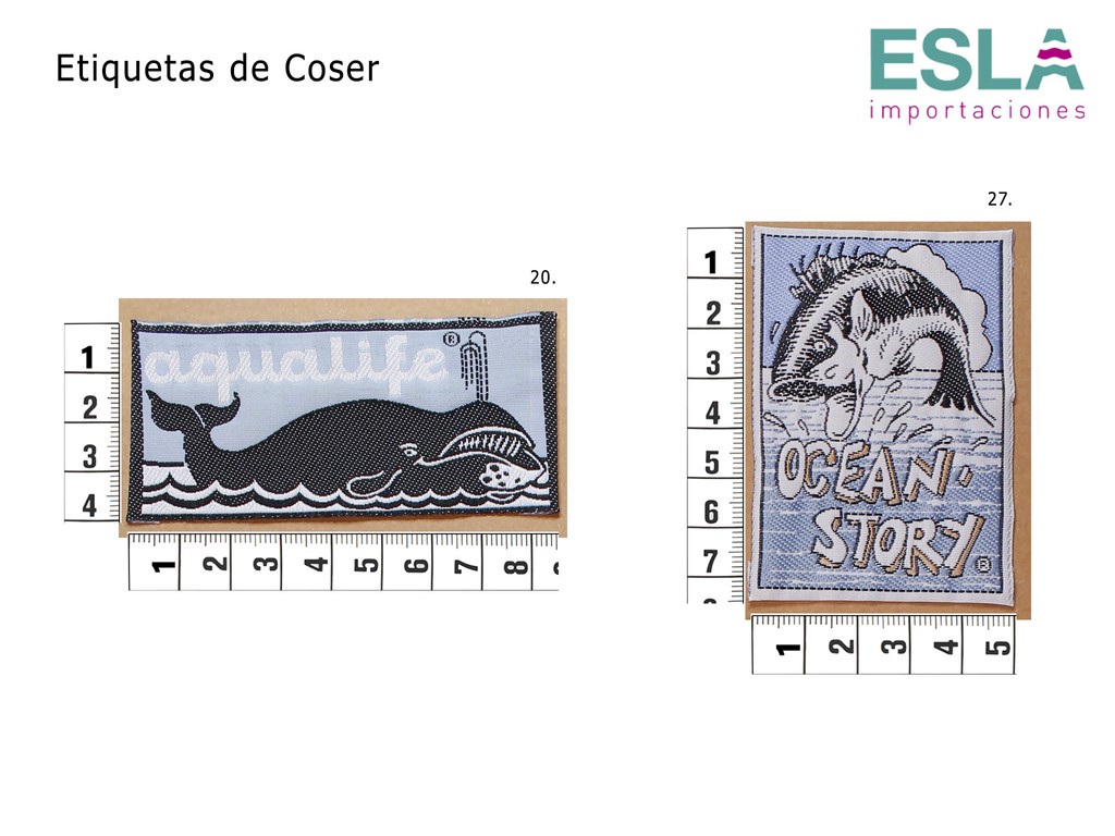 ETIQUETAS DE COSER 20, 27