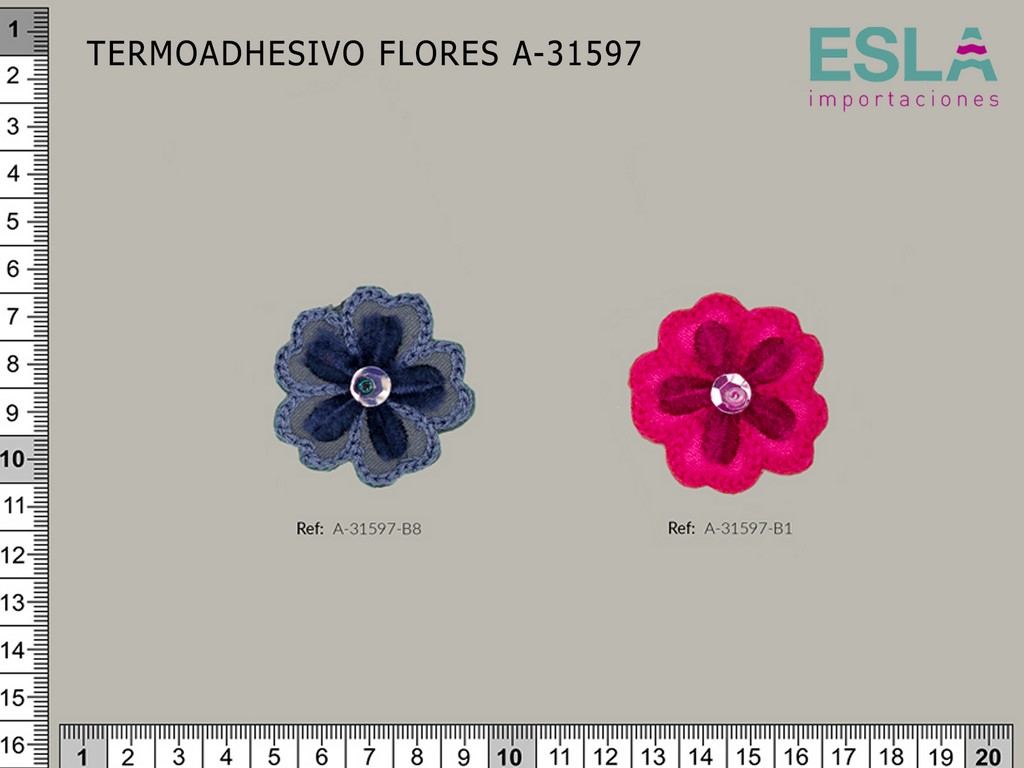 TERMOADHESIVO FLORES A-31597