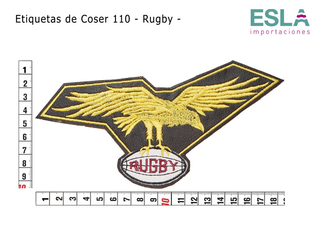 ETIQUETAS DE COSER 110 RUGBY