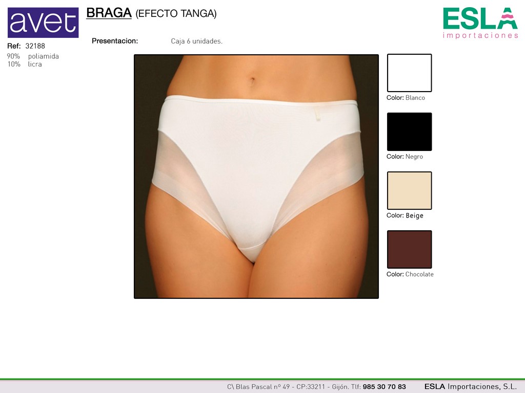 BRAGA 32188 EFECTO TANGA AVET