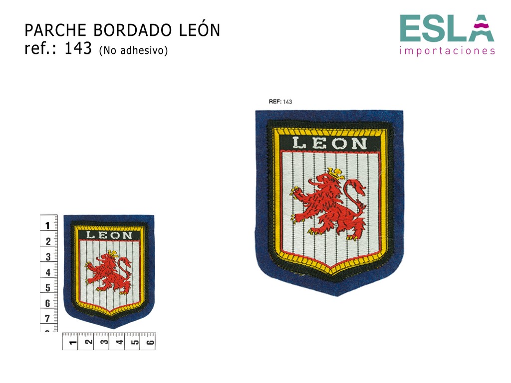 PARCHE BORDADO LEON 143