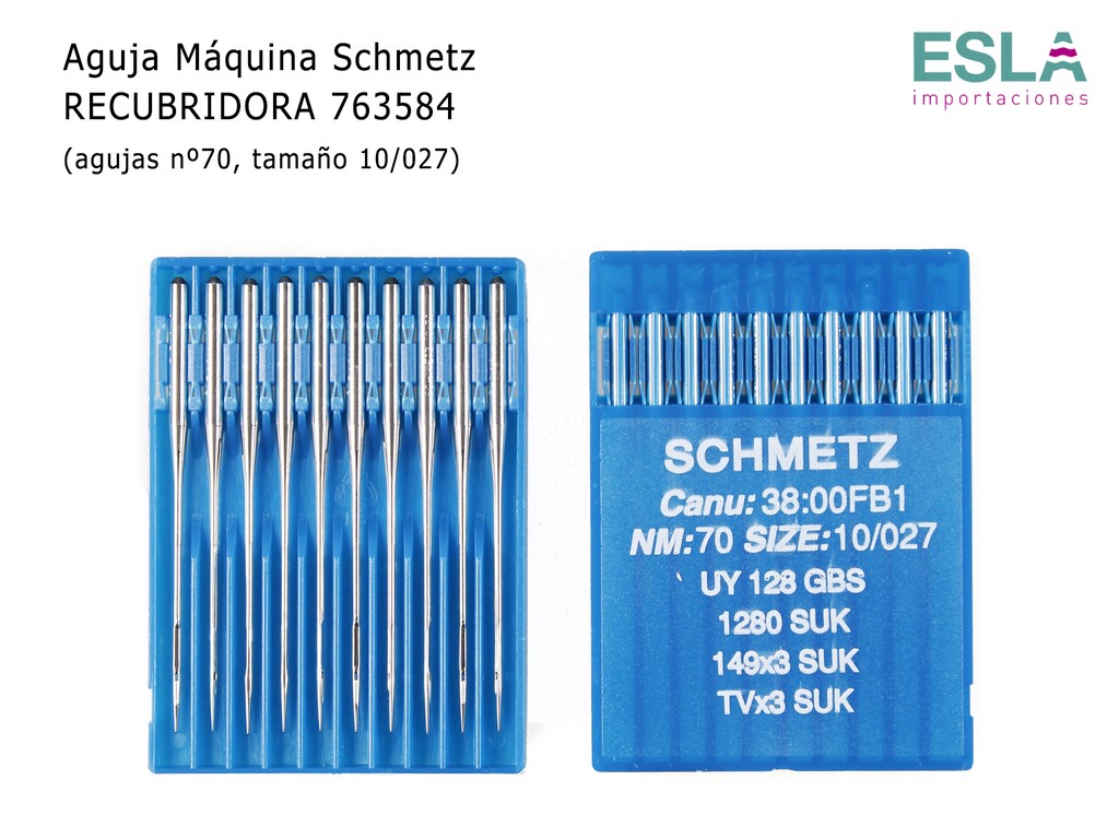 AGUJAS MAQUINA INDUSTRIAL RECUBRIDORA 763584 SCHMETZ