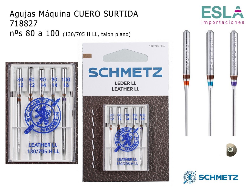 AGUJAS MAQUINA CUERO SURTIDO 718827 SCHMETZ