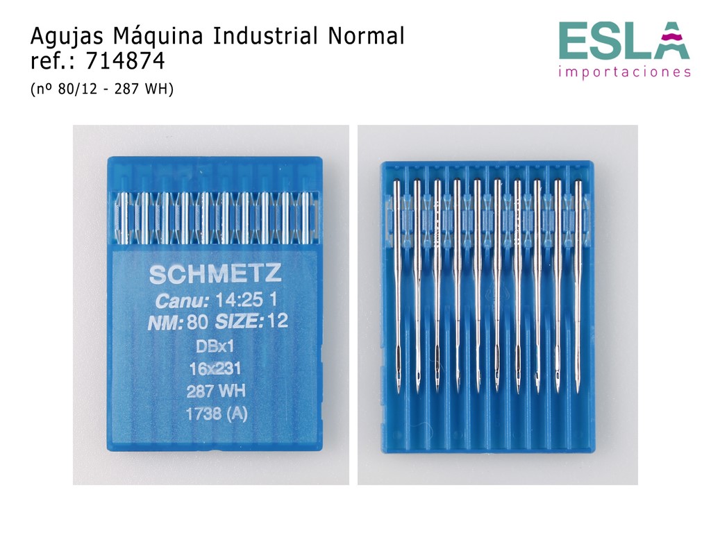 AGUJAS MAQUINA INDUSTRIAL NORMAL 714874 SCHMETZ